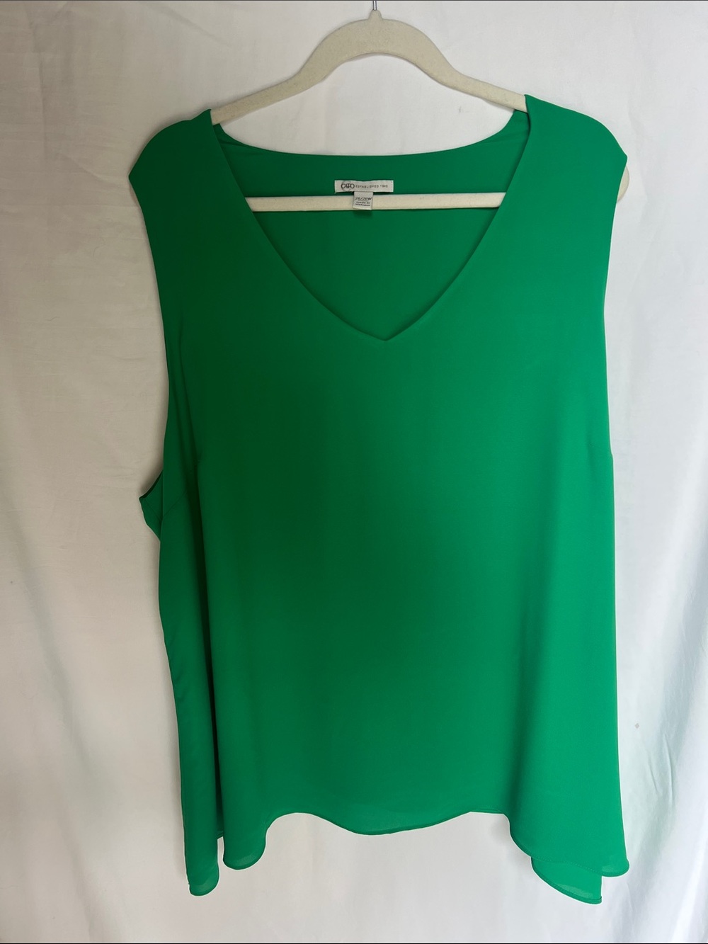 Cato Emerald Green V-Neck Sleeveless Camisole
